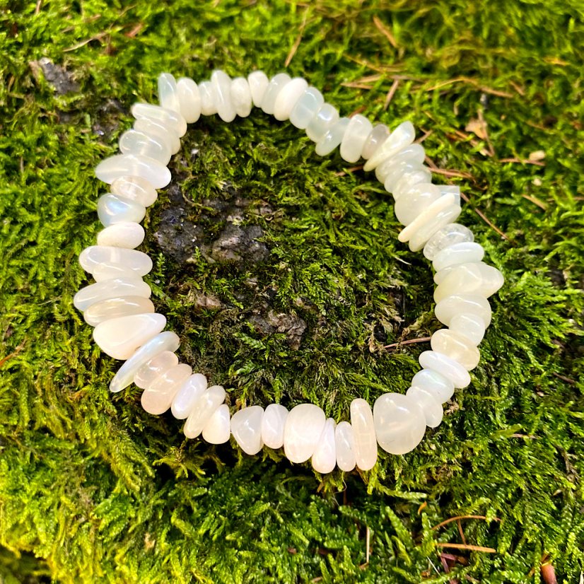 Náramek Měsíční kámen - Velikost: L