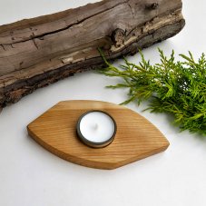 Dřevěný svícen na čajovou svíčku č.69