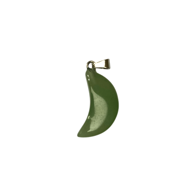 Přívěsek krystalový měsíc - Krystal: Aventurín