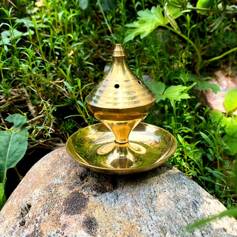 Kadidelnice na vonné tyčinky mosaz - Velikost: Malý