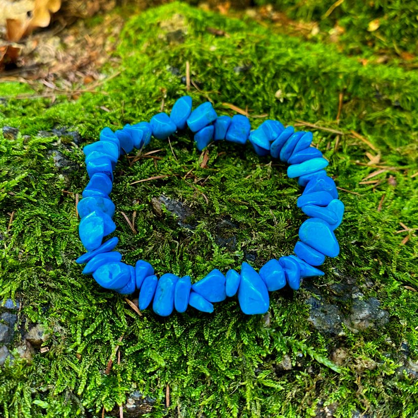 Náramek Modrý howlit