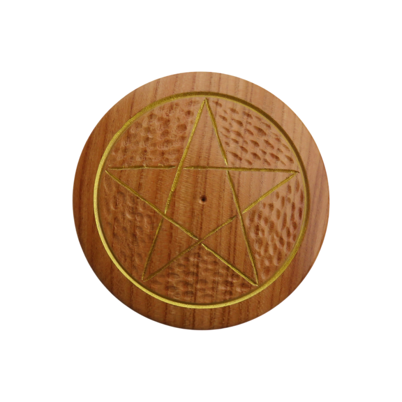 Dřevěný pentagram na oltář č.9