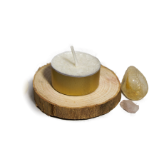 Palmová Čajová svíčka s kalíškem