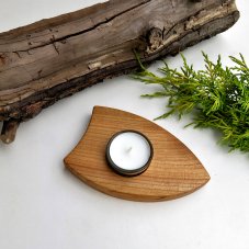 Dřevěný svícen na čajovou svíčku č.67