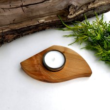 Dřevěný svícen na čajovou svíčku č.70