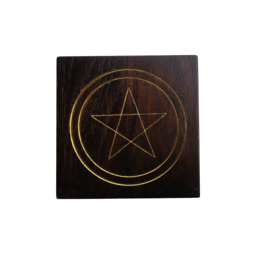 Dřevěný pentagram na zavěšení č.21