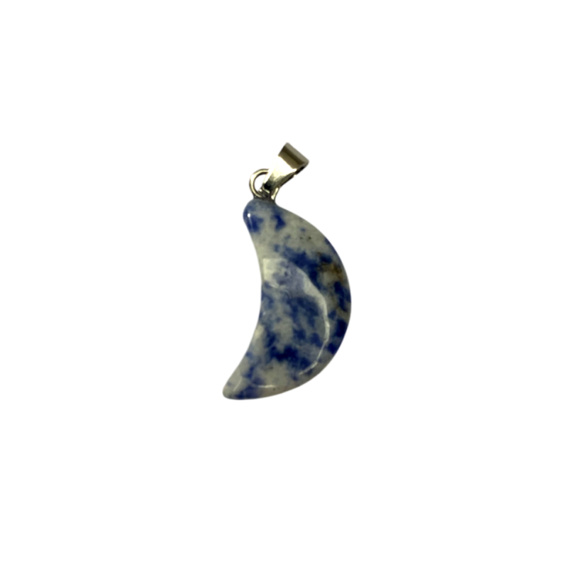 Přívěsek krystalový měsíc - Krystal: Aventurín