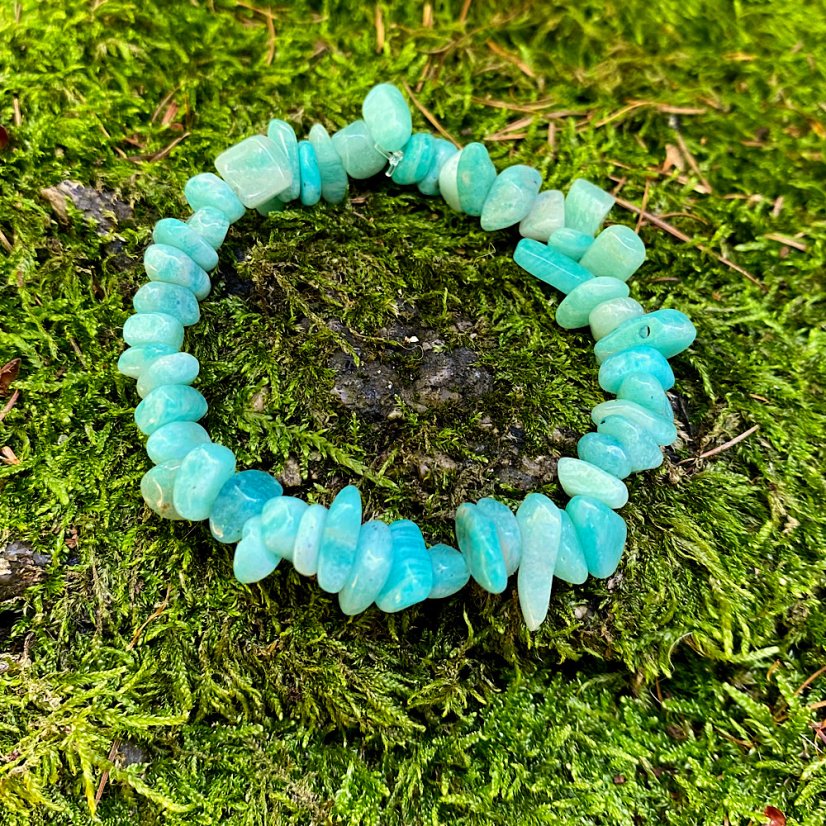 Náramek Amazonit - Velikost: M